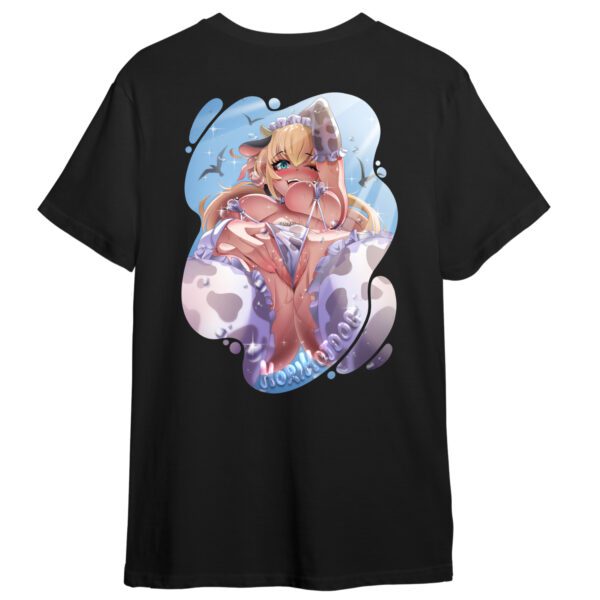 Milk Tide Maiden T-Shirt – Sexy Cow Print Anime Girl