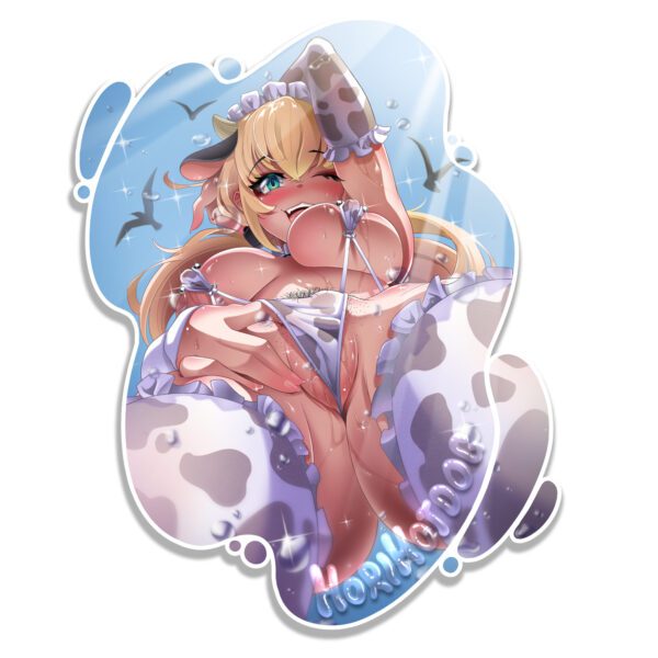 Milk Tide Maiden Die-Cut Sticker – Sexy Beach Anime Art